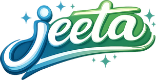 jeeta ব্র্যান্ডের উষ্ণ বাদামি লোগো